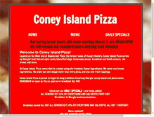 Tablet Screenshot of coneyislandpizzasturgis.com